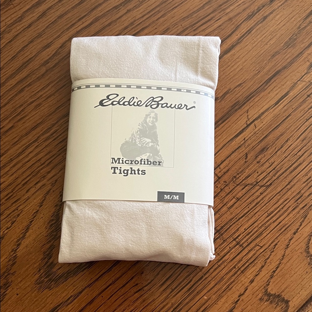 Eddie Bauer Cream Microfiber Tights